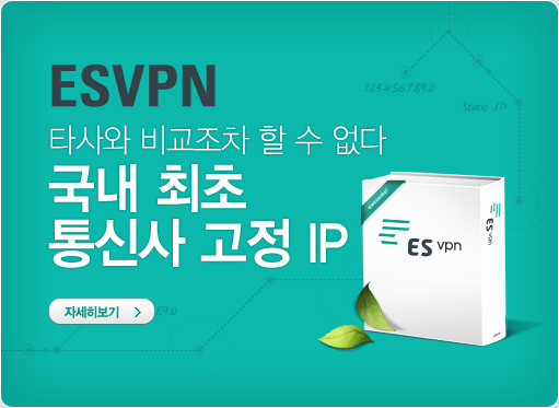 ESVPN 국내 최초 통신사 고정 IP
